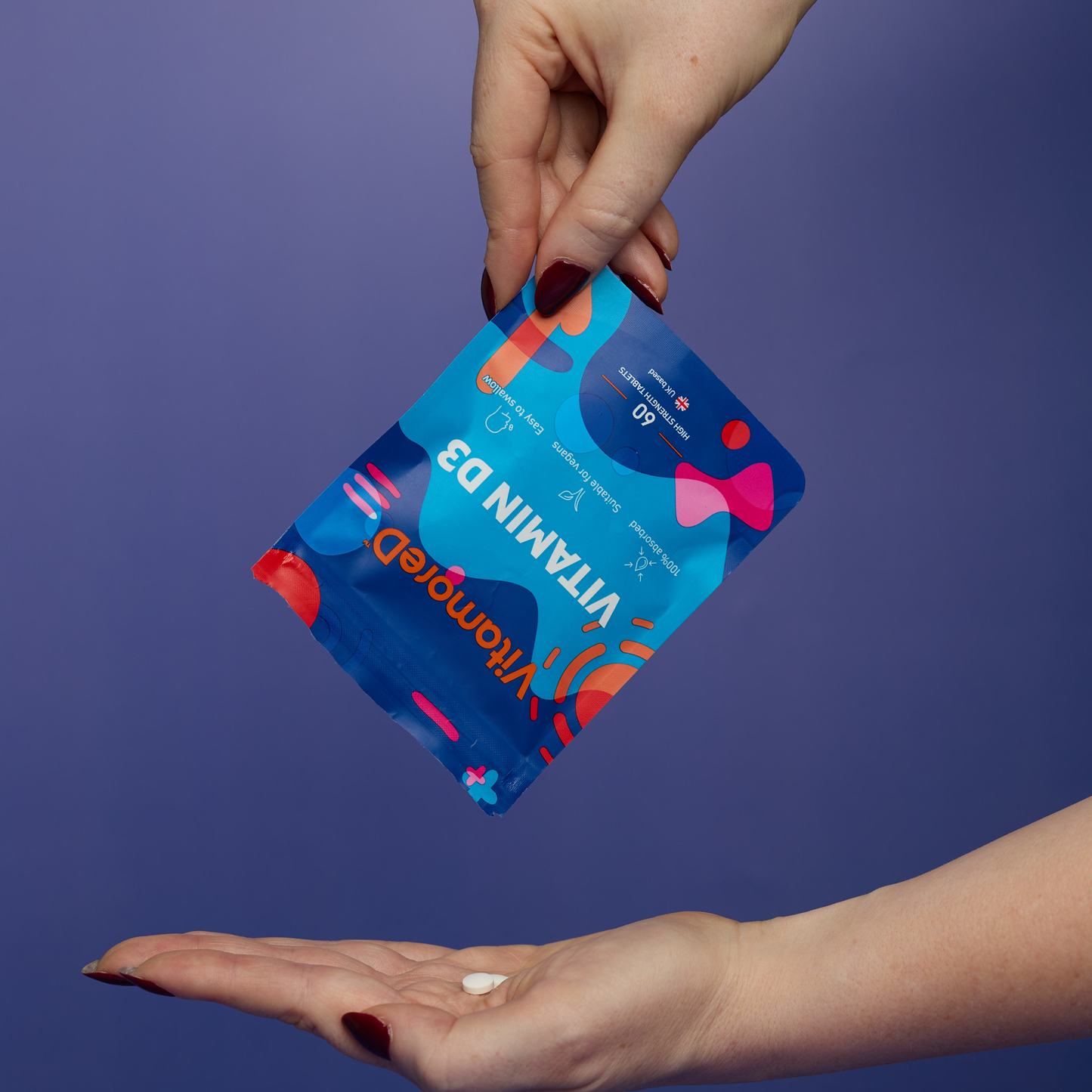 Take 2 x vitamin d calcifediol tablets daily