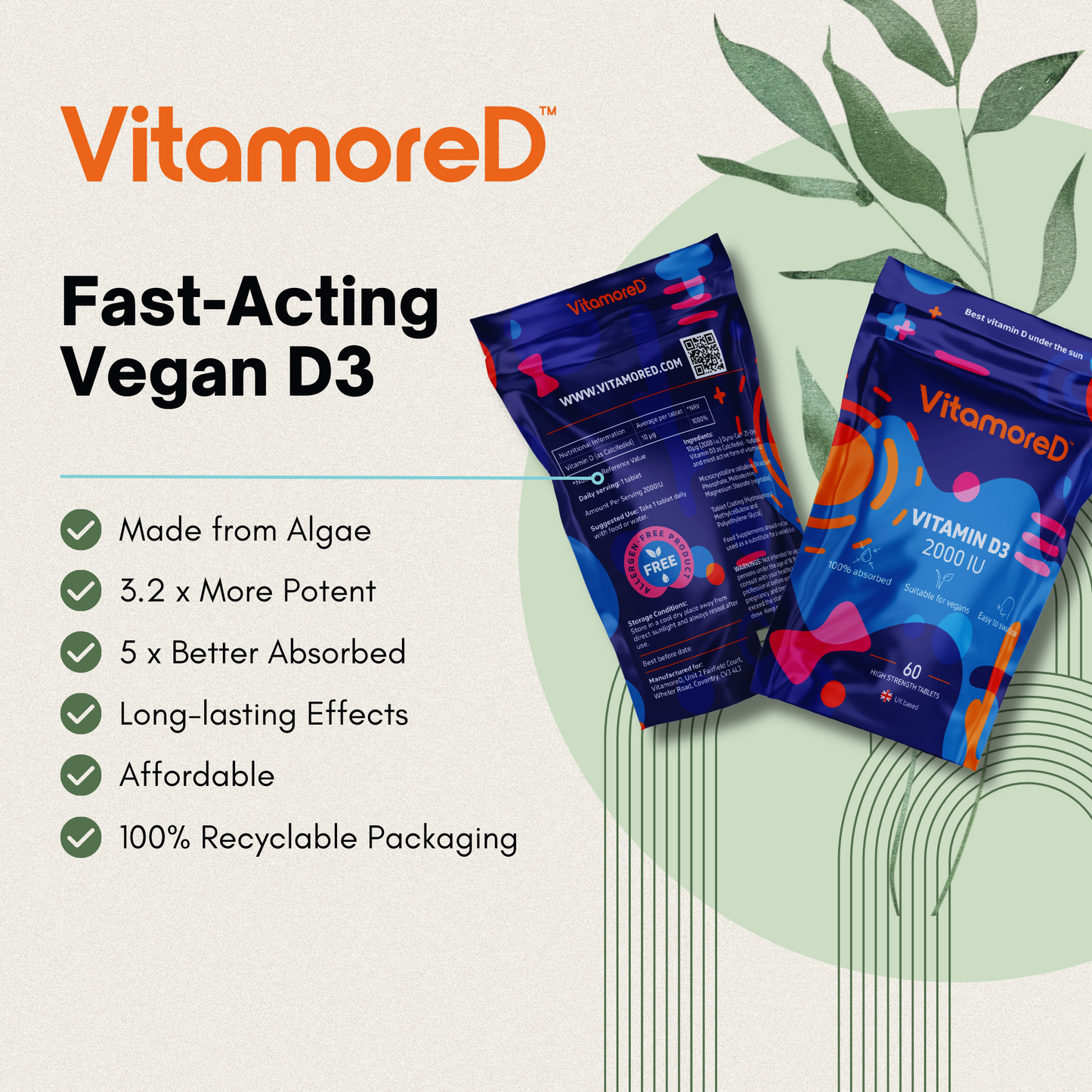 VitamoreD | Vegan VitaminD3 | Calcifediol
